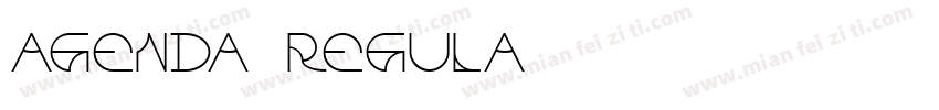 AGENDA REGULA字体转换
